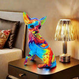 Lámpara de Mesa Chihuahua de Resina Vibrante