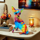 Lámpara de Mesa Chihuahua de Resina Vibrante